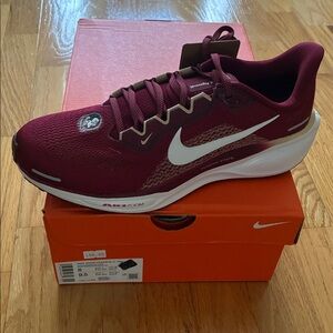 Nike Zoom Pegasus Garnet / Gold Florida State Seminoles Athletic Sneakers